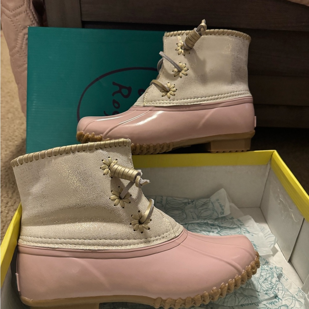 Pink Jack Rogers Duck Boots